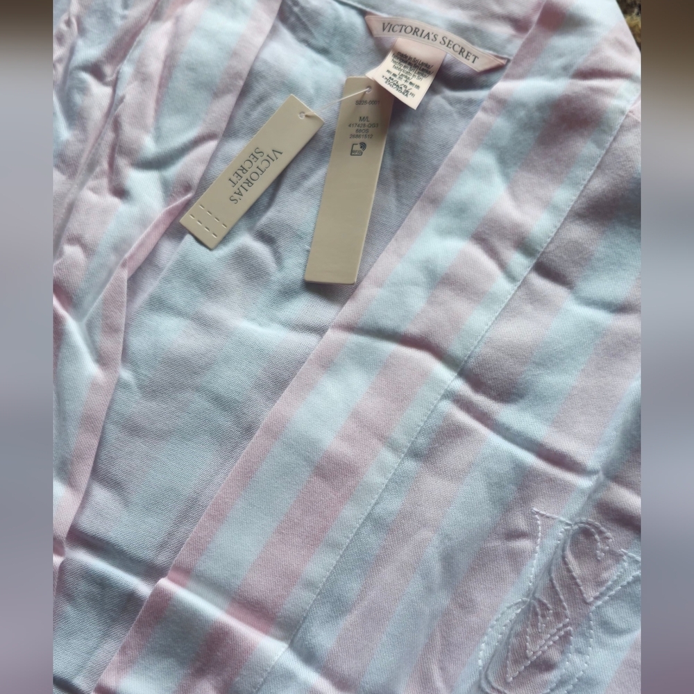 Victoria Secret Modal Cotton Long Robe Size M/L NWT - Picture 8 of 10